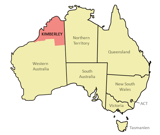Kimberley na mapie