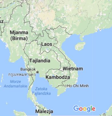 Mjanma (Birma) na mapie