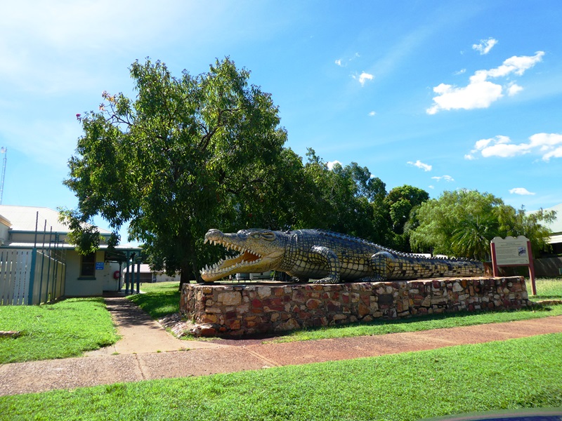 Georgetown, posąg krokodyla