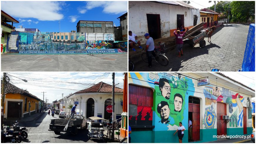 W Nikaragui nadal używa się koni do pracy, a na ulicach widoczne są murale oddające cześć rewolucjonistom z lat 70'