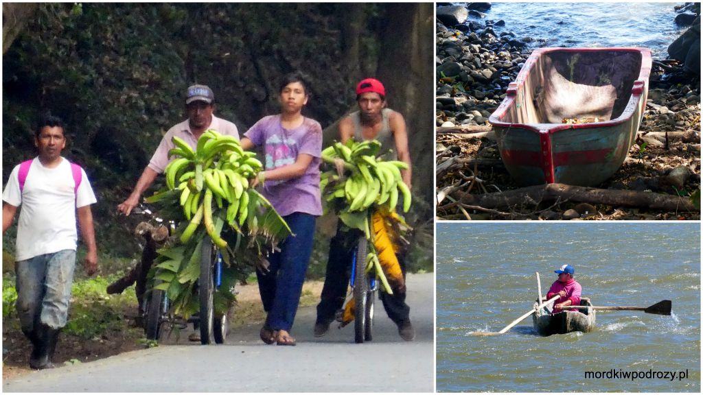 Lokalne środki transportu to między innymi rowery i tradycyjne dłubanki (łodzie z wydrążonego pnia drzewa)